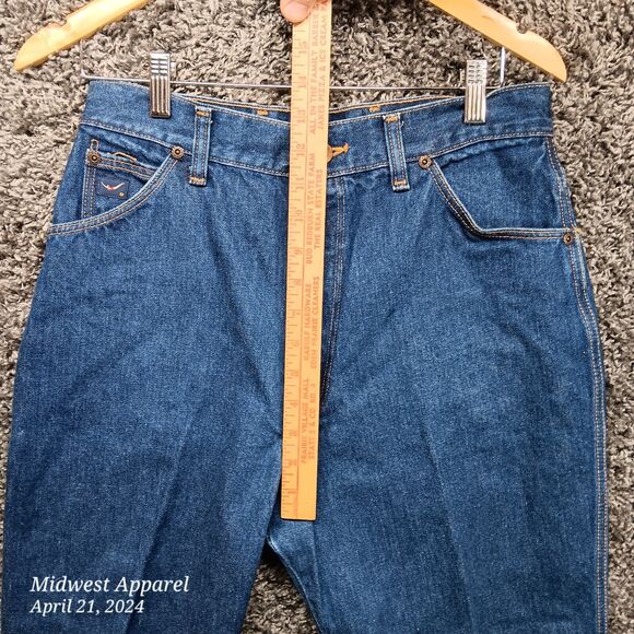 Vintage Jantzen Jeans Women 14 Blue Straight Leg‎ High Rise 90s 80s 28x30 - Picture 9 of 12